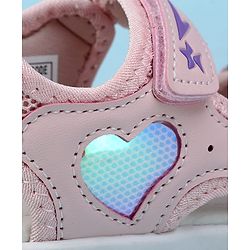 Cute Walk by Babyhug Velcro Closure Solid Sandals - Pink