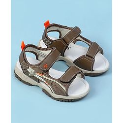 Cute Walk by Babyhug Velcro Closure Solid Sandals - Navy Blue