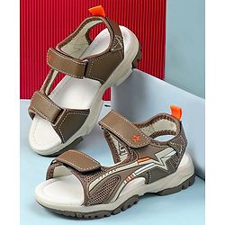 Cute Walk by Babyhug Velcro Closure Solid Sandals - Navy Blue