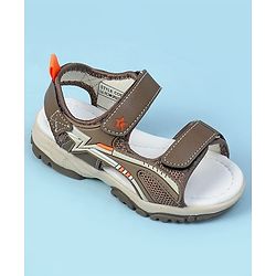 Cute Walk by Babyhug Velcro Closure Solid Sandals - Navy Blue