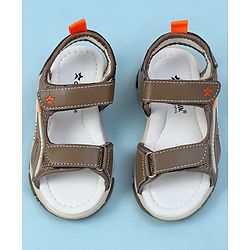 Cute Walk by Babyhug Velcro Closure Solid Sandals - Navy Blue