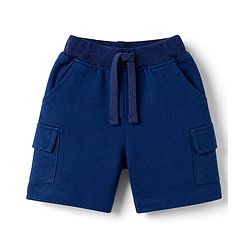 Babyhug Single Jersey Knit Half Sleeves T-Shirt & Shorts Set With Teddy Print - Yellow & Blue