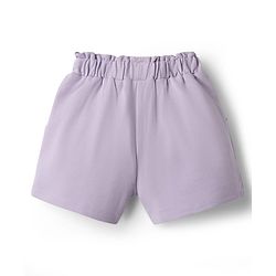 Babyhug Terry Knit Mid Thigh Shorts with Bunny Embroidery & Applique - Lavender