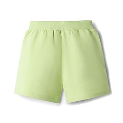 Babyhug Terry Knit Mid Thigh Shorts with Strawberry Print - Limegreen