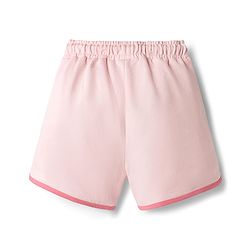 Babyhug Terry Cotton Knit Shorts With Text Print - Pink
