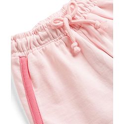 Babyhug Terry Cotton Knit Shorts With Text Print - Pink