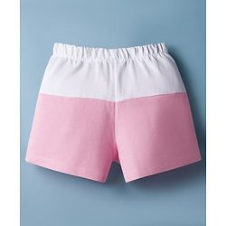 Babyhug Terry Knit Mid Thigh Length Cut & Sew Shorts with Print - Multicolor