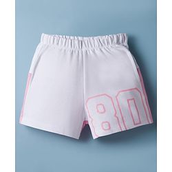 Babyhug Terry Knit Mid Thigh Length Cut & Sew Shorts with Print - Multicolor