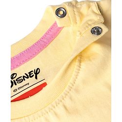 Babyhug Disney Single Jersey Knit Half Sleeves T-Shirt & Shorts Set with Minnie Mouse Graphics - Multicolor