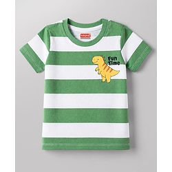 Babyhug Cotton Knit T-Shirts Half Sleeves with Graphics Multi Color 6-9 Months Pack of 3