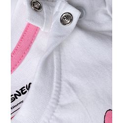 Babyhug Disney Single Jersey Knit Half Sleeves T-Shirt & Shorts Set with Minnie Mouse Graphics - Multicolor