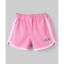 Babyhug Disney Single Jersey Knit T-Shirt & Shorts Night-Suit With Minnie Mouse Graphics - Multicolor