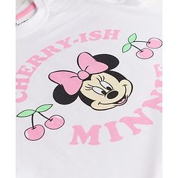 Babyhug Disney Single Jersey Knit T-Shirt & Shorts Night-Suit With Minnie Mouse Graphics - Multicolor