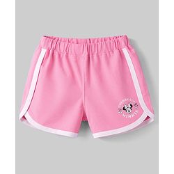 Babyhug Disney Single Jersey Knit T-Shirt & Shorts Night-Suit With Minnie Mouse Graphics - Multicolor