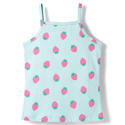 Babyhug 100% Cotton Knit Sleeveless Slips With Fruit Print Pack of 3 - Multicolor