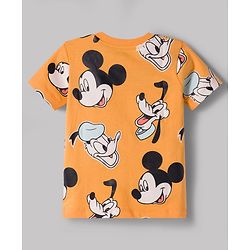 Babyhug Disney Single Jersey Knit Half Sleeves T-Shirt With Mickey Mouse Graphics Pack of 2 - Multicolor