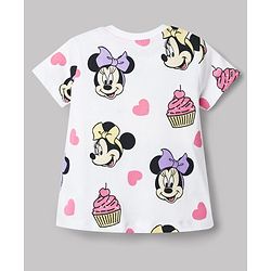 Babyhug Disney Single Jersey Knit Half Sleeves T-Shirts with Minnie Mouse Graphic Pack of 2 - Multicolor