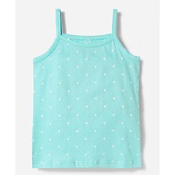 Babyhug 100% Cotton Knit Sleeveless Polka Dots Printed Slips Pack of 5 - Multicolor