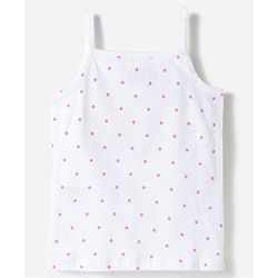 Babyhug 100% Cotton Knit Sleeveless Polka Dots Printed Slips Pack of 5 - Multicolor
