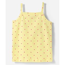 Babyhug 100% Cotton Knit Sleeveless Polka Dots Printed Slips Pack of 5 - Multicolor