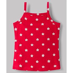 Babyhug 100% Cotton Single Jersey Knit Sleeveless Slips With Floral Print Pack of 3 - Multicolor