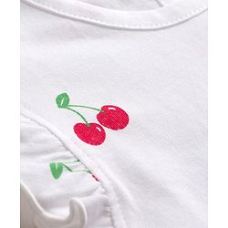 Babyhug Cotton Knit T-Shirts with Graphic Print and Ruffled Sleeves Multi Color 6-9 Months Pack of 5