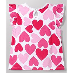 Babyhug 100% Cotton Knit Half Sleeves T-Shirts Hearts & Text Print Pack of 5 - Multicolour