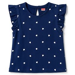 Babyhug Cotton Knit Frill Sleeves Hearts Printed T-Shirts Pack of 3 - Navy & Pink