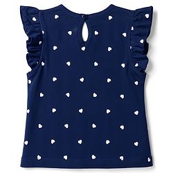 Babyhug Cotton Knit Frill Sleeves Hearts Printed T-Shirts Pack of 3 - Navy & Pink