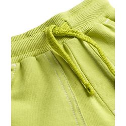 Babyhug Terry Knit Mid Thigh Length Solid Color Shorts - Red