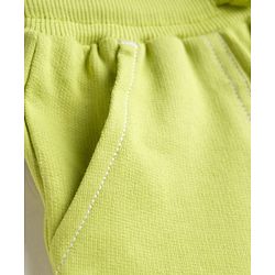 Babyhug Terry Knit Mid Thigh Length Solid Color Shorts - Red