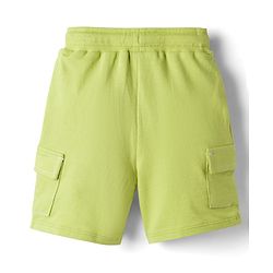Babyhug Terry Knit Mid Thigh Length Solid Color Shorts - Red