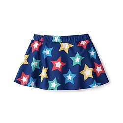Babyhug Water Repellent Sleeveless Two Piece Swimsuit with Star Print - Navy Blue