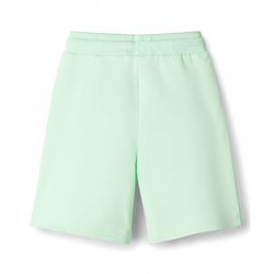 Babyhug Terry Knit Mid Thigh Shorts With Zipper Pockets - Green