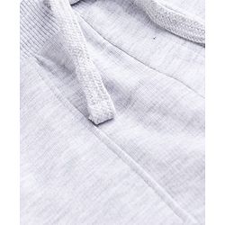 Babyhug Terry Knit Mid Thigh Length Solid Color Shorts with Pocket - White