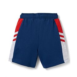 Babyhug Terry Knit Mid Thigh Length Cut & Sew Shorts with Sport Print - Multicolor