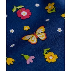 Babyhug 100% Cotton Knit Sleeveless Polka Dots & Floral Printed Slips Pack of 3 - Pink Navy Blue & Yellow
