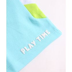 Babyhug Terry Knit Mid Thigh Shorts with Text Print - Multicolor