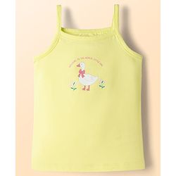 Babyhug 100% Cotton Single Jersey Knit Sleeveless Slips with Floral & Duck Print Pack of 3 - Multicolour