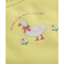 Babyhug 100% Cotton Single Jersey Knit Sleeveless Slips with Floral & Duck Print Pack of 3 - Multicolour