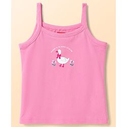Babyhug 100% Cotton Single Jersey Knit Sleeveless Slips with Floral & Duck Print Pack of 3 - Multicolour