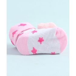Cute Walk by Babyhug Socks Shoes With Animal Applique - Pink