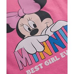 Babyhug Disney Single Jersey Knit Full Sleeves T-Shirt & Pyjama Night Suit With Minnie Mouse Graphics - Multicolor