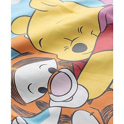 Babyhug Disney Single Jersey Knit Full Sleeves T-Shirt & Pyjama Night-Suit With Winnie The Pooh Print - Blue