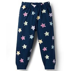 Babyhug Disney Single Jersey Knit Full Sleeves T-Shirt & Pyjama Night Suit With Minnie Mouse Graphics - Navy Blue