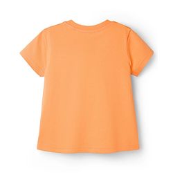 Babyhug Disney Half Sleeves T-Shirt & Shorts Night-Suit With Marie Graphics - Orange