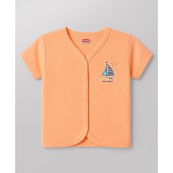 Babyhug 100% Cotton Knit Half Sleeves Nautical Theme Printed Jhablas Pack Of 3 - Multicolor