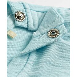 Babyhug Cotton Knit Half Sleeves Top with Starfish Applique - Multicolor
