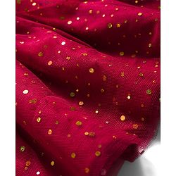 Babyhug Cotton Knit One Piece Dresses / Frocks with Butterfly Print Dark Pink 9-12 Months