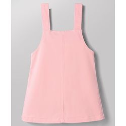 Babyhug Twill Woven Frocks with Inner Tee Strawberry Embroidered Pink 12-18 Months